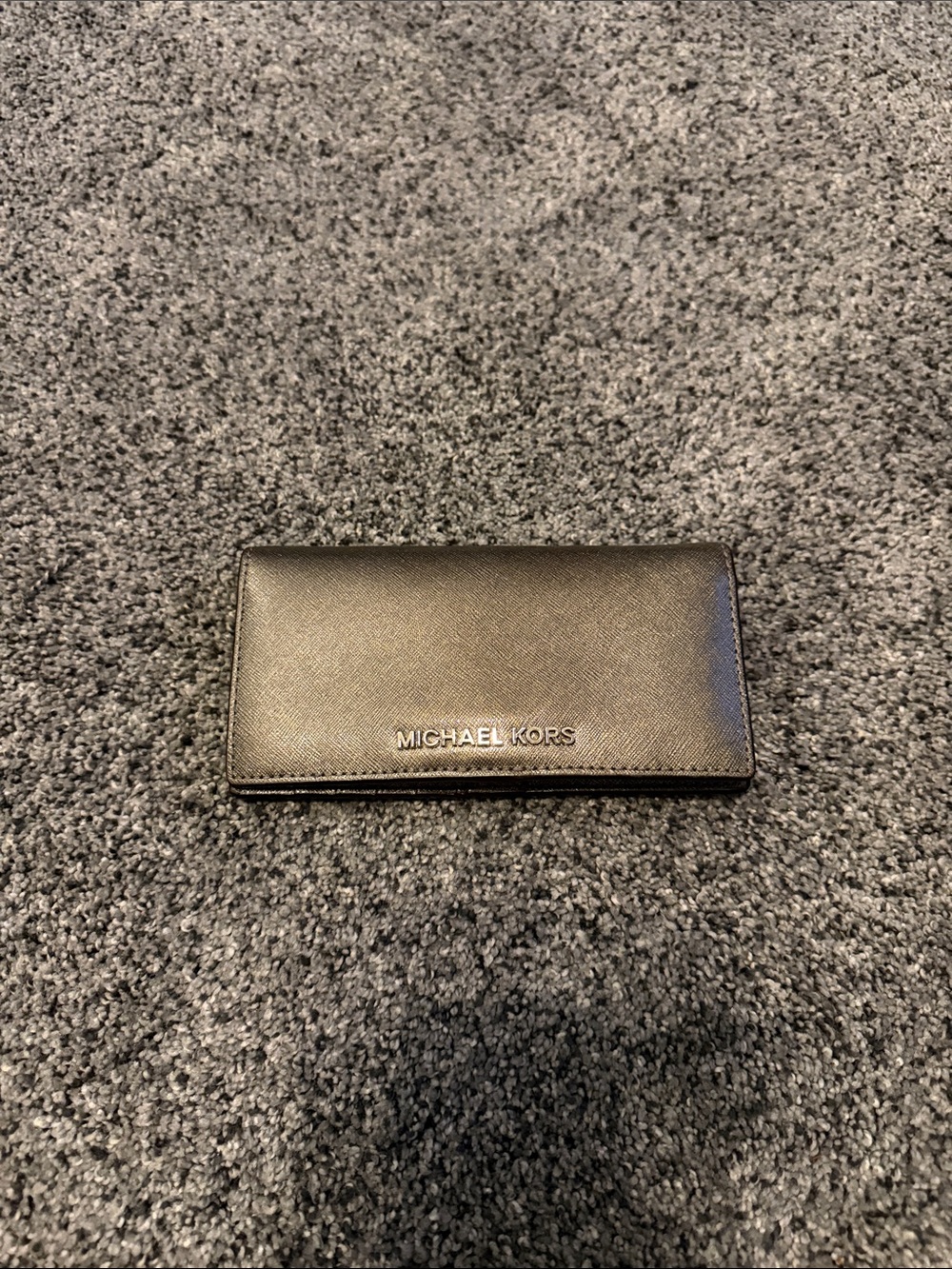 Michael Kors Black Saffiano Leather Card & Key Holder Wallet